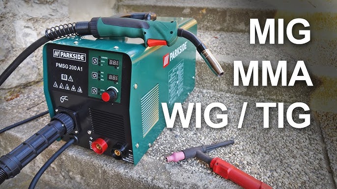 & Wire) MMA Cored 6 Machine - MIG (MAG, 200 Welding A1 TIG, in PARKSIDE MIG PMPS P, YouTube Performance 1 DP,