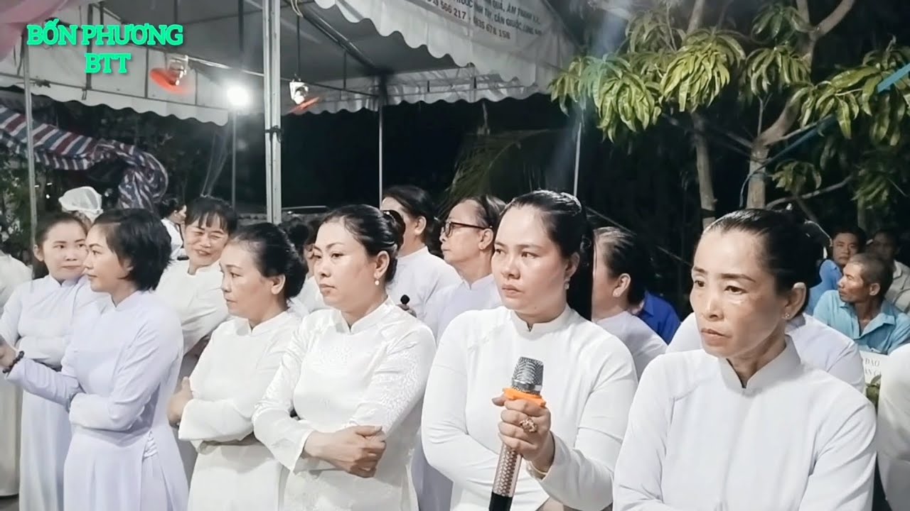 lặng người trước lời kinh trầm buồn của các chị đồng nhi hương đạo Phước Vĩnh Tây-HĐ Cần Giuộc-L/An