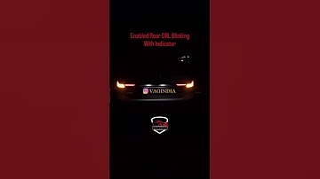 Enabled Rear DRL Blinking With Indicator In Virtus GT #skoda #vw #virtus #virtusgt