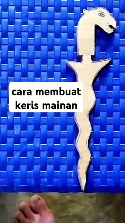 cara membuat keris mainan dari kardus