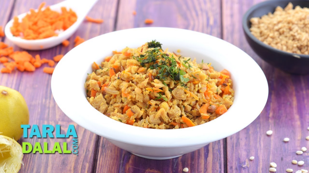 Soya Upma Recipe (Iron Rich Recipe) by Tarla Dalal