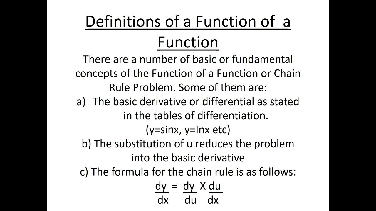 Function of a Function Maths N4 - YouTube