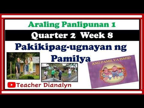 PAKIKIPAG-UGNAYAN NG PAMILYA | ARALING PANLIPUNAN GRADE 1 QUARTER 2 WEEK 8