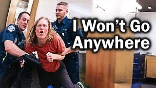 Woman Won’t Leave Ex’s House, Goes Away in Cuffs