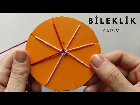 BİLEKLİK YAPIMI ( 3'e kadar sayabilen yapar ! ) kumihimo ipten bileklik