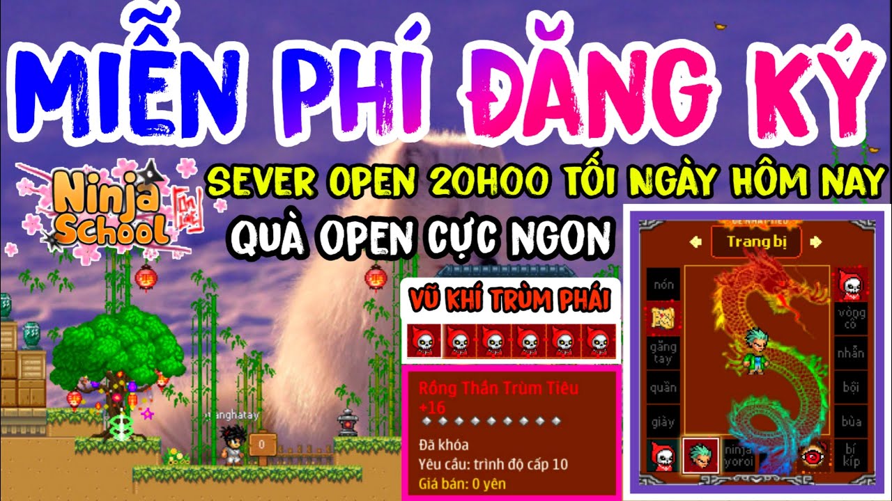 Photo of Ninja School Lậu Free | Sever Open 20h00 Tối Nay Quà Open Cực Ngon – Vũ Khí Trùm Phái Cực Kỳ Độc Lạ
