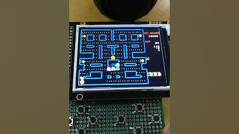 Working Tiny FPGA portable Pacman