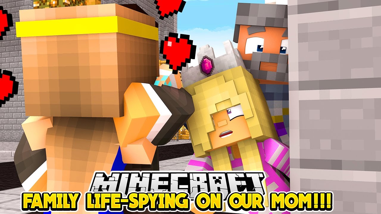 FAMILY LIFE-SPYING ON MOM & CATCHING HER CHEATING!!!- Baby Leah Minecraft Roleplay!