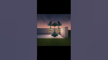 Nether Themed Lamp Post Design #minecraft #shorts