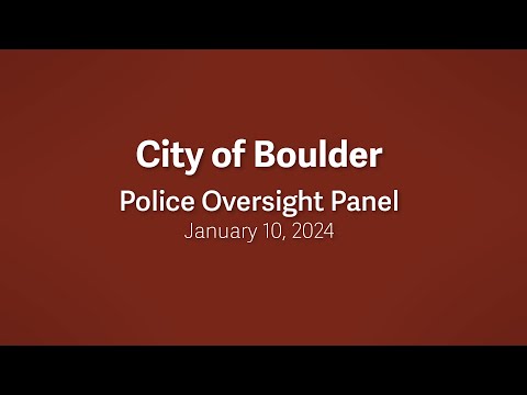 1-10-24 Police Oversight Panel Meeting