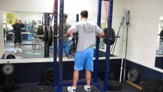 Reverse Band Barbell Jerks with Monster Mini Bands Doubled - 04/08/2009
