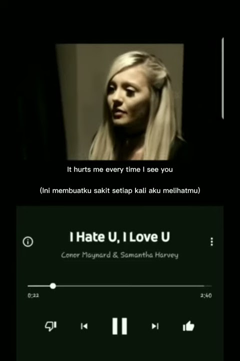 Story Wa | I Hate You, I Love You ft olivia o'brien | ㆒᮫ᨗ᪼᠂⃟᠂⃟💔⩩lirik terjemahan