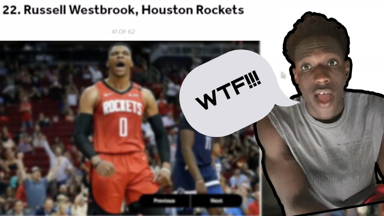 REACTING TO BLEACHER REPORT TOP 100 PLAYERS OF 201920 NBA SEASON! RUSS AT 22?!?!?!?!?! YouTube