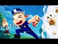 Police Officer Helps From Bees | Funny Cartoon for Kids | Dolly and Friends 3D | Compilation