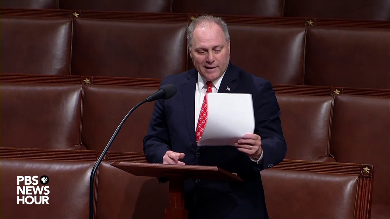 newshour live stream WATCH: Rep. Scalise challenges House Democrats to name Trump’s crimes