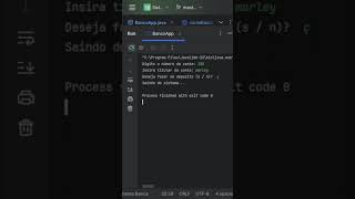 Sistema básico de banco com java