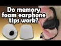 Memory Foam Earbud Tips (Amazon Review)