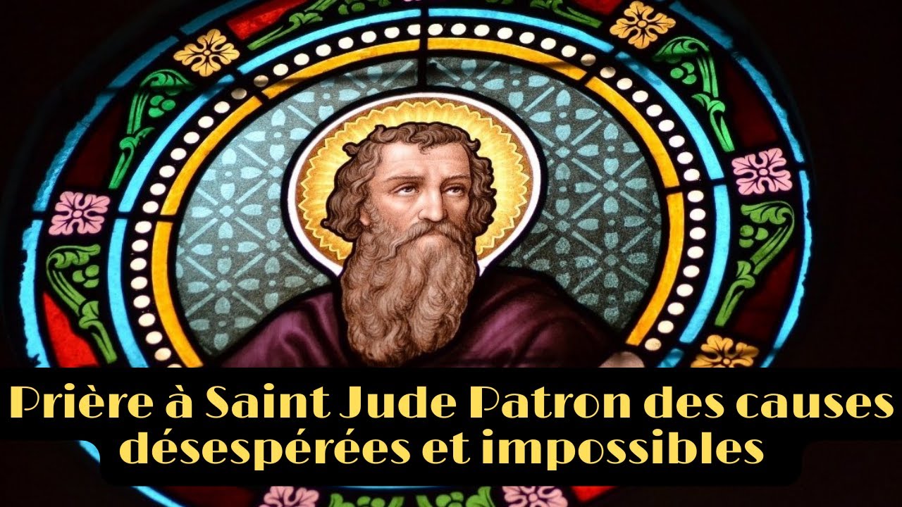 Neuvaine de Prière miraculeuse à Saint Jude, Patron des causes désespérées et impossibles. YouTube Neuvaine de Prière miraculeuse à Saint Jude, Patron des causes désespérées et impossibles. YouTube