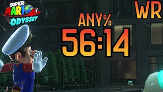 [fWR] Super Mario Odyssey Any% Speedrun in 56:14