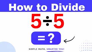 5÷5 Divide 5 by 5 (Long division Method)