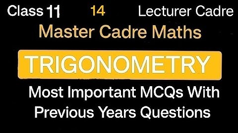 Intent Coaching Classes | Most Important MCQs With Previous Years Questions for master cadre maths