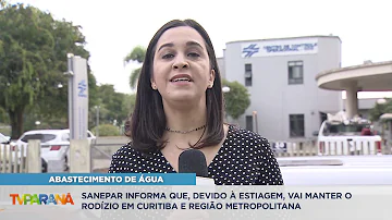 Como fica o rodízio de água em Curitiba?