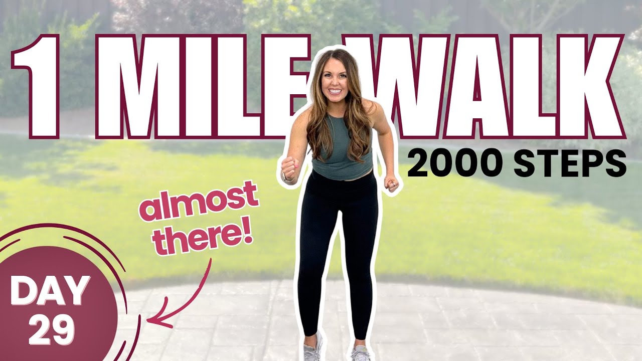 2000 шагов для сжигания жира: прогулка дома | Кардио-тренировка низкой интенсивности (День 29)