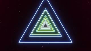 Neon Infinity Tunnel 🔺 Hypnotic Triangle Loop | 4K LoopMatrix Visual