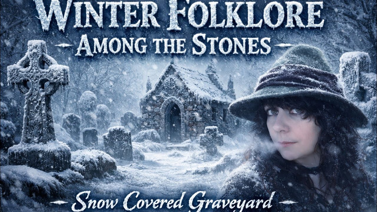 Winter Folklore Among The Stones  - Snow Covered Graveyard 