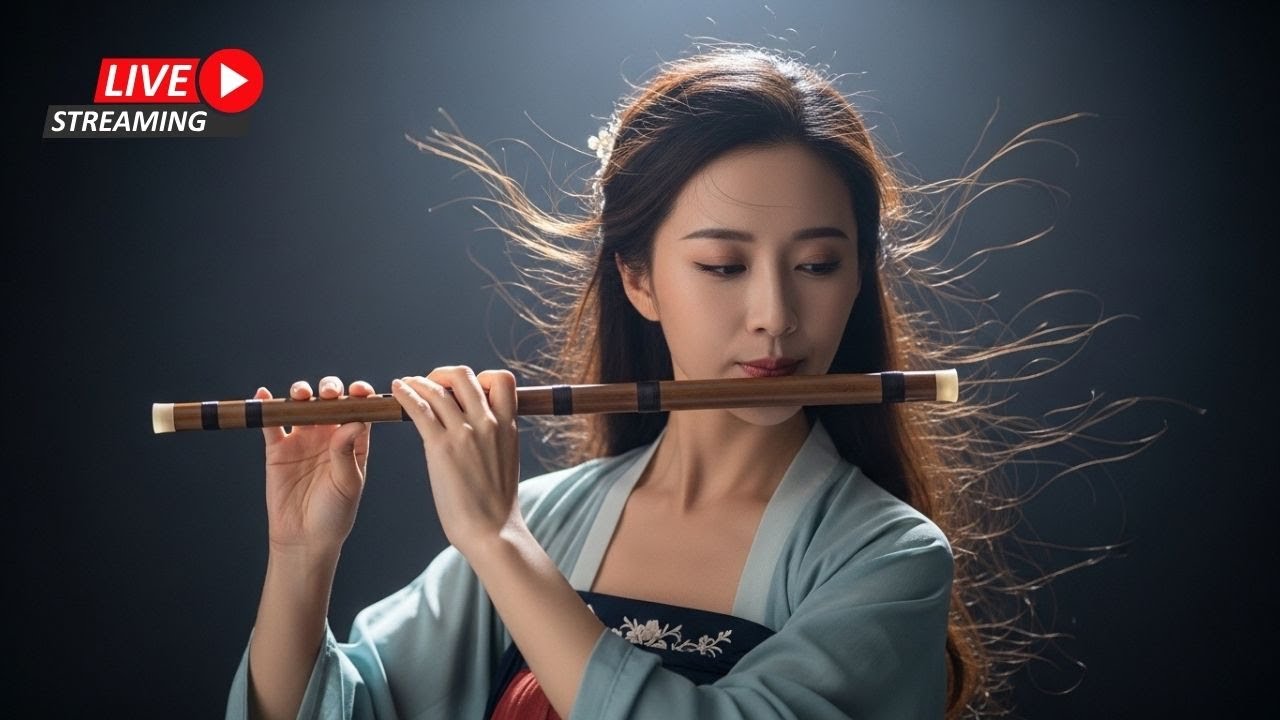 Deep Relax Flute LIVE 🌙 Night Instrumental for Meditation & Sleep 夜晚长笛直播｜冥想与放松