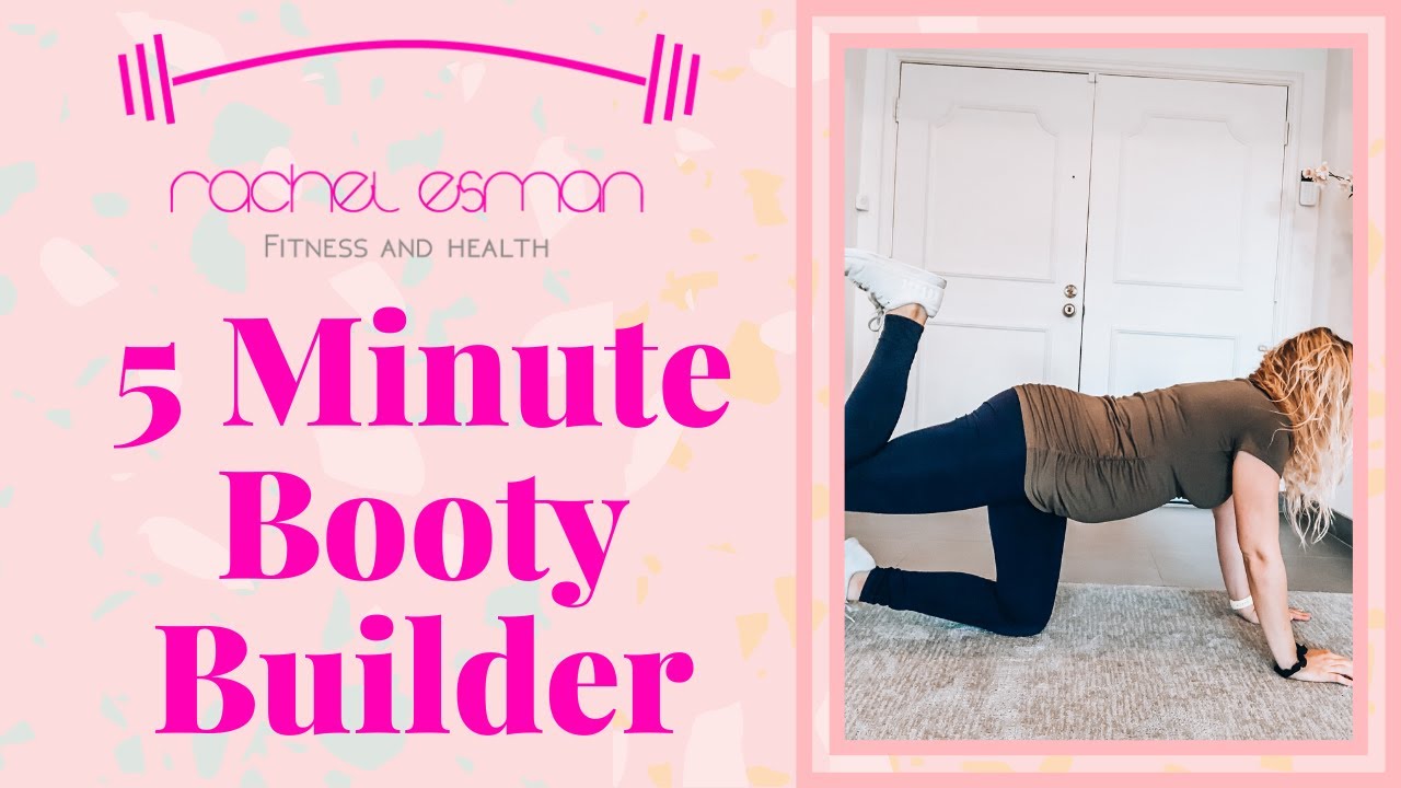 ⁣5 Minute Booty Builder! (no equipment, apartment friendly, 1st and 2nd trimester prenatal workout)