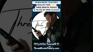 Music Teachers when they realize HOW EASY Three Minute Theory is to use...