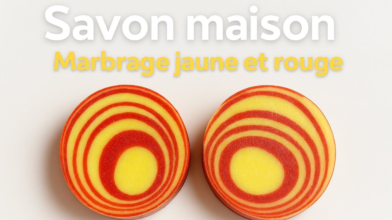 Comment fabriquer son savon maison rouge et jaune à froid ☀️