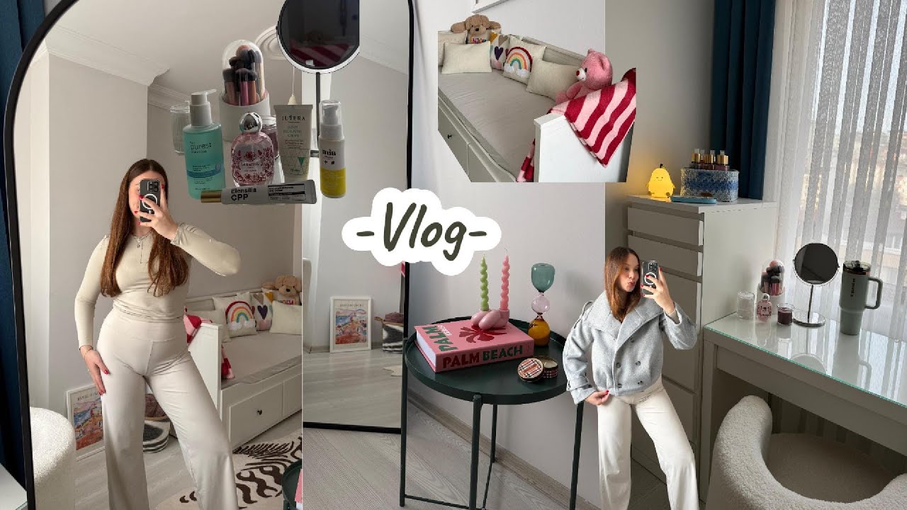 BENİMLE İKİ GÜN | kargo açılışı, ev temizliği, çekim odamın son hali🎀✨💕 #vlog #vlogs