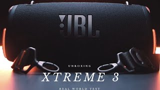 JBL XTREME 3 BLUETOOTH SPEAKER - (4K UNBOXING AND TEST)