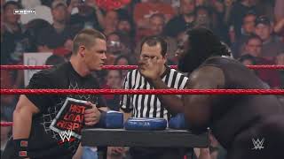 John Cena vs. Mark Henry - Arm Wrestling Contest- Raw  Feb. 4  2008