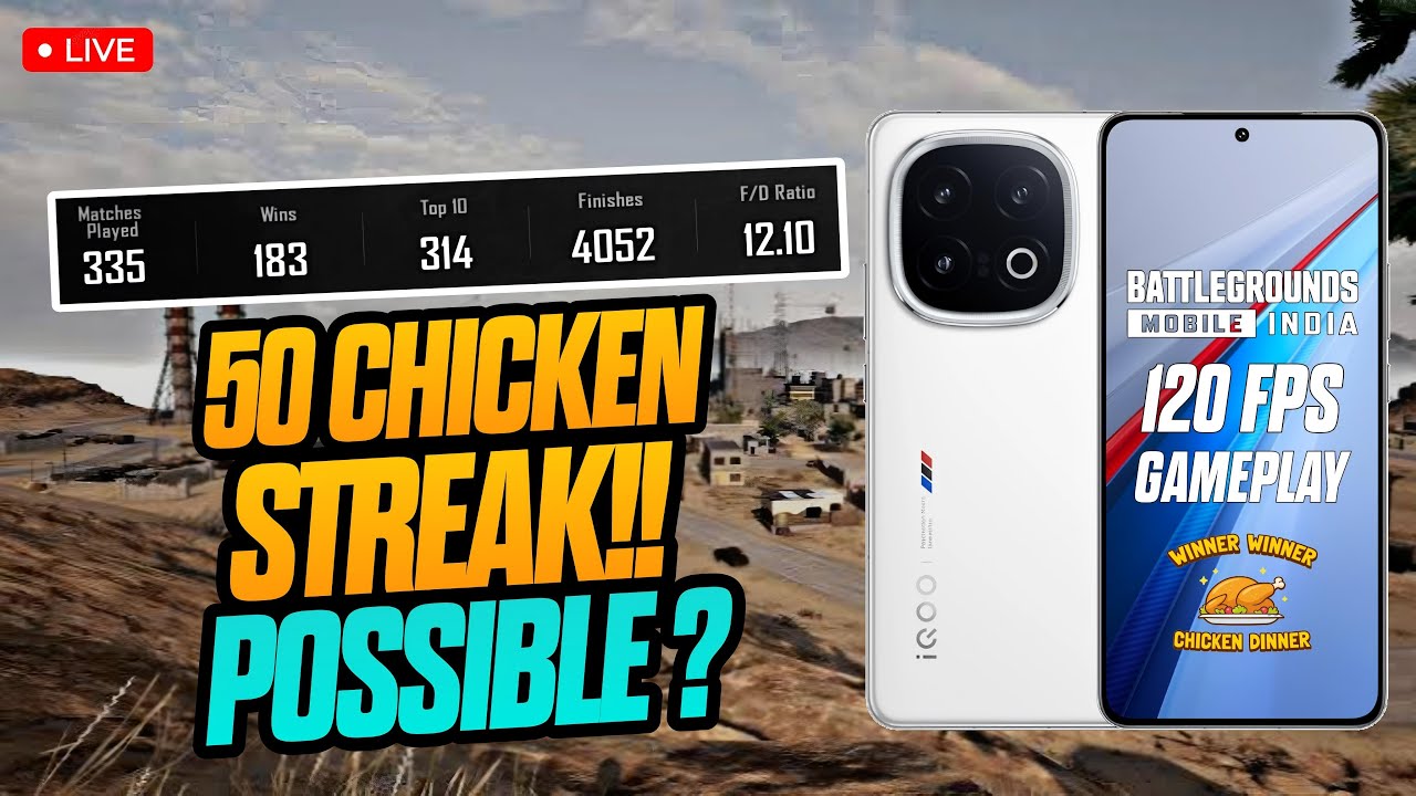 🔴IQOO 13 BGMI 120 + 90 FPS GAMEPLAY | QOO 13 INDIA FASTEST PHONE LIVE ...
