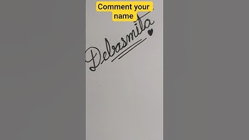 ✨ Cursive Name Art | Stylish Name Writing in Cursive | Calligraphy for Beginners #shorts #debasmita