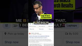 Google CEO reacts to AI search results