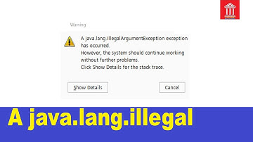 a java.lang.illegalargumentexception exception has occurred