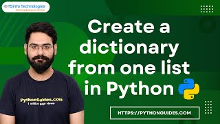 How to create a dictionary from one list in Python | Dictionary from one list in Python