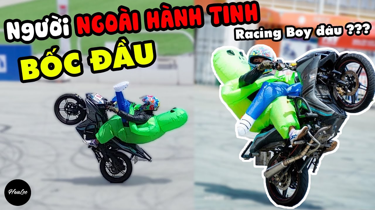 Trốn mẹ - Người Ngoài Hành Tinh đi thi STUNT cùng Racing Boy trái đất ...
