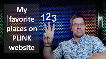 Favorite (and most useful) places on the PLINK website