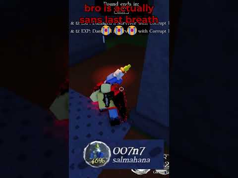 Bro Is Actually Sans Last Breath Roblox Forsaken Robloxmemes