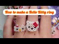 Beaded Hello Kitty Ring Tutorial
