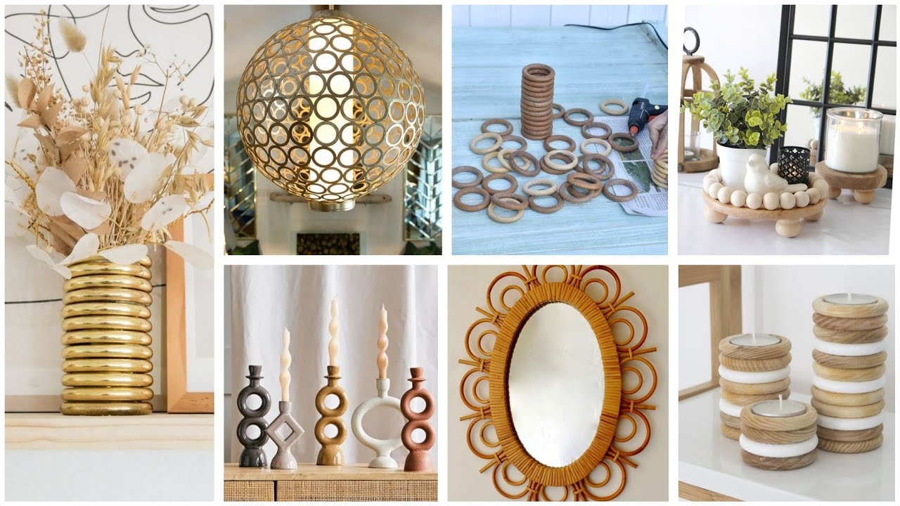 أفكار ✨ ابدعي في بيتك بحلقات ستائر ديكورات راقية ♻️بسيط وراقي#diy recycling curtain rings