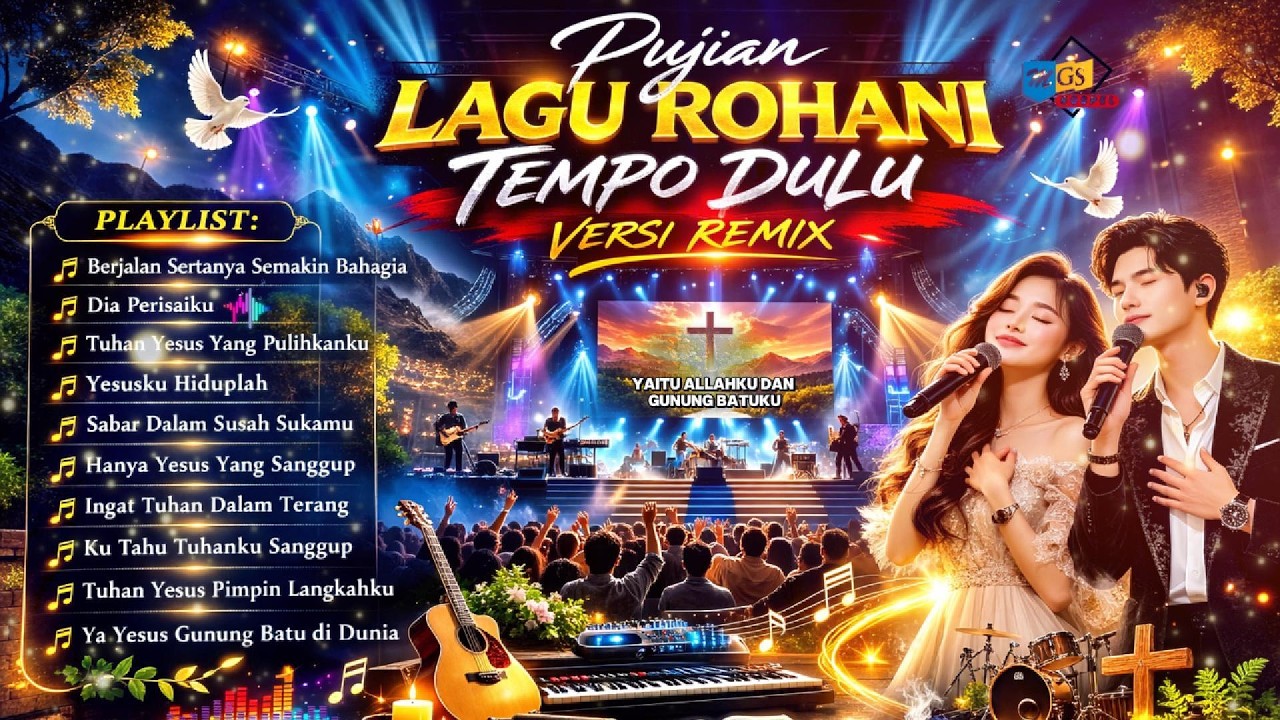 DIA TUHAN PERISAIKU 🔥 | ALBUM LAGU ROHANI KRISTEN POPULER DAN TERBAIK | TEMPO DULU VERSI REMIX