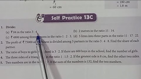 New learning composite mathematics class6 self practice13c| Ratio, Proposition and unitary method 