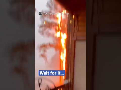 Lightning strikes too close for comfort in Mount Ida, Arkansas, on March 31, 2023