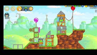 Angry Birds Classic Red's Mighty Feathers But With Op Shockwave Bomb All Levels